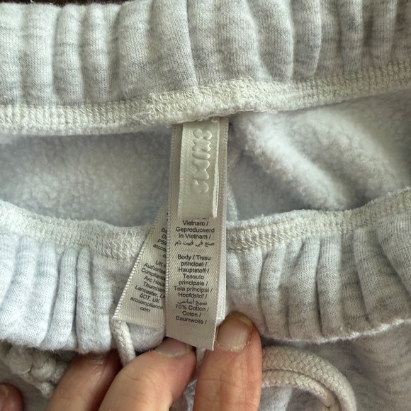 SKIMS, Limited Edition Cotton Fleece Classic Straight leg, Small, Oatmeal - Picture 9 of 12